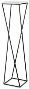 Stojan na kvety LOFT 100x24 cm čierna/biela
