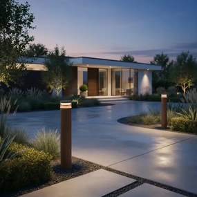 Ideal Lux - LED Vonkajšia lampa BOEING LED/14W/230V 100 cm IP65 hnedá