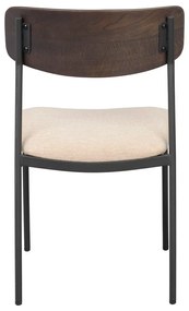 Krémovo-tmavohnedé jedálenské stoličky v súprave 2 ks Maymont – Rowico