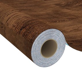 Samolepiace fólie na dvere 2 ks tmavý dub 210x90 cm PVC