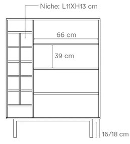 Skrinka arista červená 120 x 95 MUZZA