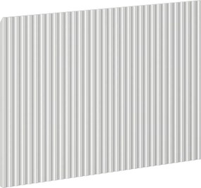 Mexen Mexen, Rýhované čelo pre korpus kúpeľňovej skrinky 60 x 43,5 cm, matná sivá, 91A20-0600-470-1-62