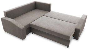 Rohová rozkladacia sedacia súprava GRANDE PLUS - color mikro Ľavá Sivá