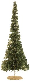 Zelený dekoračný vianočný stromček s glitrami - 20*20*50 cm