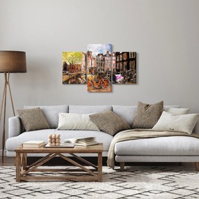 Obraz - Amsterdam, maľba (90x60 cm)