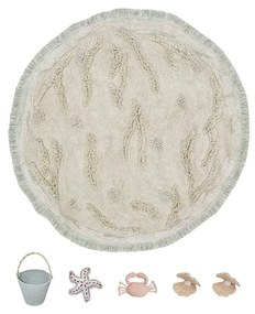Béžový bavlnený detský hrací koberec ø120 cm Island – Lorena Canals