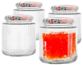 Altom Zavárací pohár s viečkom a etiketou 240 ml, 4 ks, 240 ml