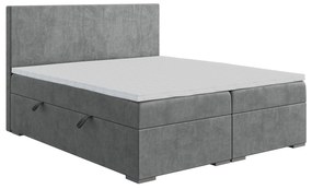 Kontinentálna posteľ 120 cm Lemmy (betón) (s matracom a úl. priestorom). Vlastná spoľahlivá doprava až k Vám domov. 1043393