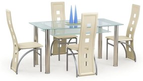 Halmar Jedálenský stôl CRISTAL, sklo (číre/mliečne)