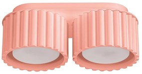 Sollux  SL.1828 - Bodové svietidlo AURA 2xGX53/10W/230V ružová