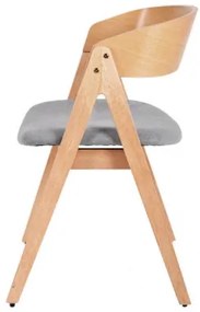 RINA dubová stolička Sivá - svetlá