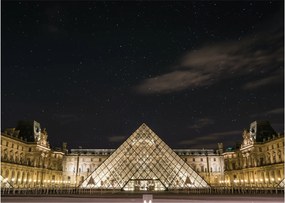 Obraz - Louvre v noci (70x50 cm)