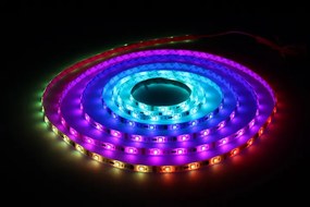 ECOLIGHT LED pásek - SMD 5050 - RGB DIGITAL - 5m - 30LED/m - 7,2W/m - IP65