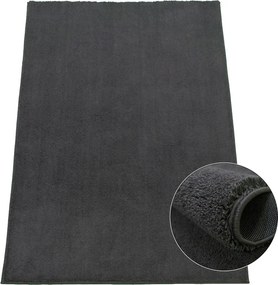 BE Koberec Oslo OSLO 7000 DARK GREY – sivý obdĺžnikový Rozmer: 160x230 cm