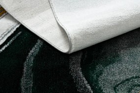 Koberec EMERALD exkluzívny 1017 glamour, styl marmur fľaškovo zelený / zlatý