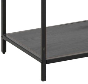 Actona Veľký kovový regál Seaford - čierna