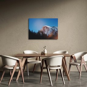 Obraz - Nočný vrchol hôr (70x50 cm)