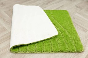 Kúpeľňový koberček Sara Green svetlozelený, vlny