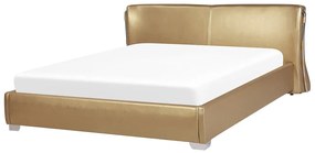 Zlatá luxusná posteľ 180 x 200 cm PARIS Beliani