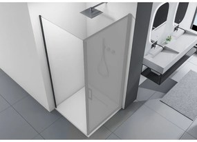 Cerano Porte, sprchová zástena ku sprchovému kútu 80x195 cm, 8mm číre sklo, čierny profil, CER-CER-413453