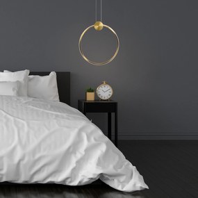 Toolight Toolight, LED stropné svietidlo 50cm 23W 4000K APP1400-CP, zlatá matná, OSW-00958