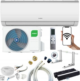 Nástenná klimatizácia Kaisai Fly 5,3 kW 50 m2 WiFi Ohrievač Sada Na Montáž