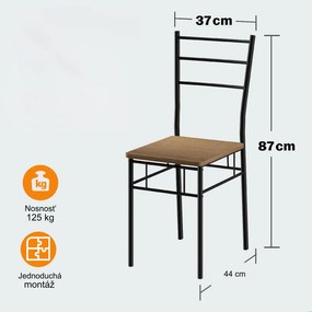 InternetovaZahrada Jedálenský set Leo - hnedá