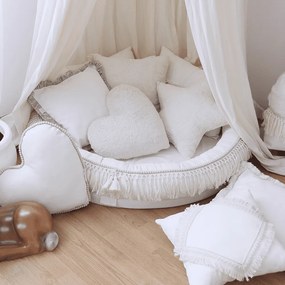 Boho vankúš hviezda vanilka 50 cm