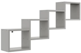 Polička NR 8 platinová sivá