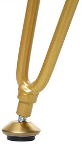 Taburetka s úložným priestorom K47- zamat, v45 x Ø35 cm - Sivá / zlatá