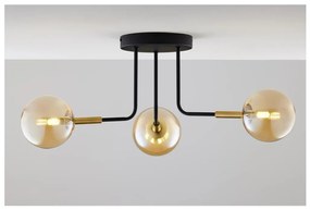 Jupiter 2037 - Luster na tyči BURANO 3xG9/10W/230V čierna/zlatá/béžová