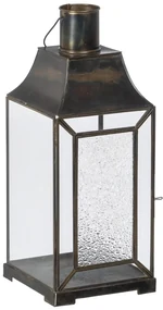 Kovový/sklenený lampáš (výška 44 cm) – Ixia