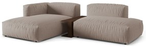 Béžová modulárna rohová pohovka (ľavý roh) Martina – Micadoni Home