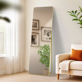 Zrkadlo Gurnee 160x50 cm - zlaté lesklé