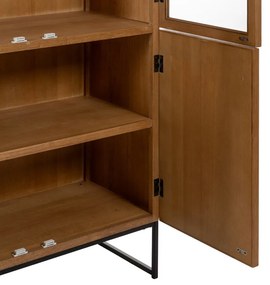 Vitrína v dekore jaseňa v prírodnej farbe 84,5x198 cm – Ixia