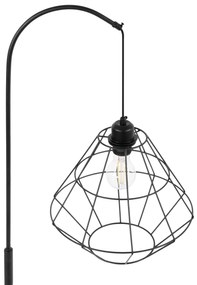 Toolight - Podlahová lampa 1xE27 60W APP538-1F, čierna, OSW-04898