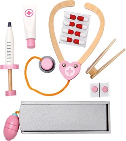 Bino Lekársky set v drevenom kufríku