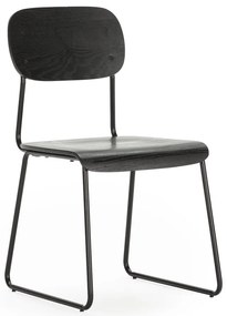 Čierne jedálenské stoličky v súprave 2 ks Aira – Marckeric