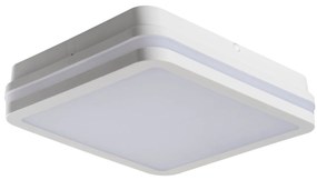 KANLUX Vonkajšie stropné prisadené LED osvetlenie DEVON, 24W, denná biela, hranaté, 26x26cm, biele