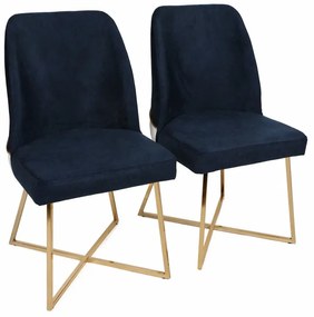 Sada jedálenských stoličiek Madrid Dark Blue, 2 ks, 2 ks