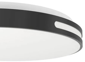 Eglo 300687-LED RGBW stmievateľné stropné svietidlo MONTEGRANARO-Z LED/18,5W/230V čierna + diaľkové ovládanie