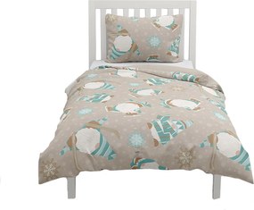 HOME ELEMENTS Mikroflanelové obliečky na jednolôžko, Škriatkovia