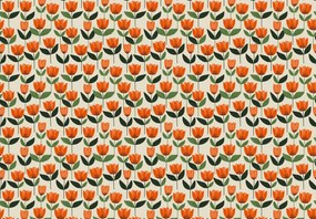 Fototapeta - Vzor s tulipánmi (147x102 cm)