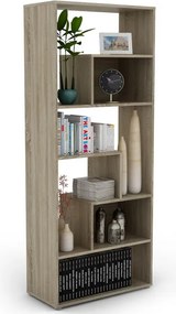 Vysoký regál Zigzag, dub sonoma