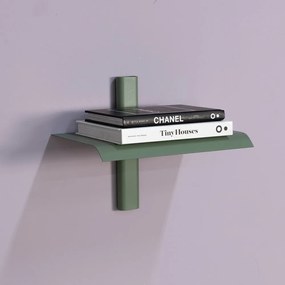 Zeleno-sivá kovová polica 28 cm Hola – Spinder Design