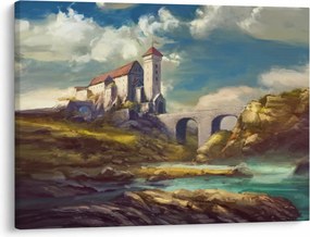 Obraz - Stredoveký hrad (70x50 cm)