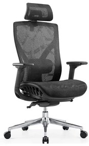 Kancelárska ergonomická stolička Neoseat PENELOPE — sieť, čierna, nosnosť 150 kg