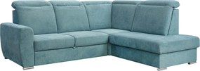 FINES ROSE rohová sedacia súprava tyrkysová