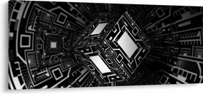 Obraz abstraktné kocky (120x50 cm)