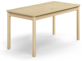 Stôl DECIBEL, 1400x700x720 mm, linoleum - béžová, breza